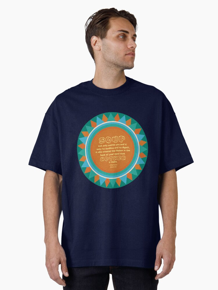 Comforting Soup [orange] Oversized T-Shirt
