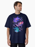 Cosmic Whale Shark Oversized T Shirt T Shirt Viral US Style Daily Comfort Wear