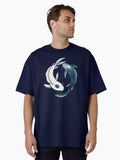 Tui and La Yin Yang Koi Oversized T Shirt T Shirt Trending 2025 High CTR Pick