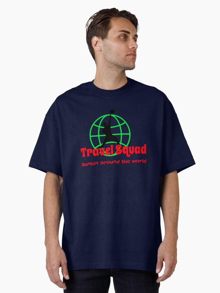 Travel Squad Dunkin Around the World Oversized T Shirt T Shirt High Search Demand Daily Wear