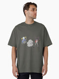 Scissors Paper And Rock On Oversized T-shirt | Trendy Graphic Tee | Casual Unisex T-shirt