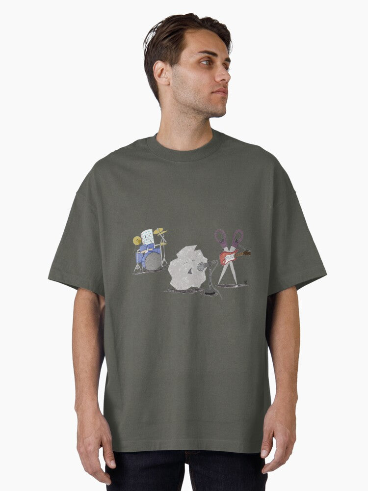 Scissors Paper And Rock On Oversized T-shirt | Trendy Graphic Tee | Casual Unisex T-shirt
