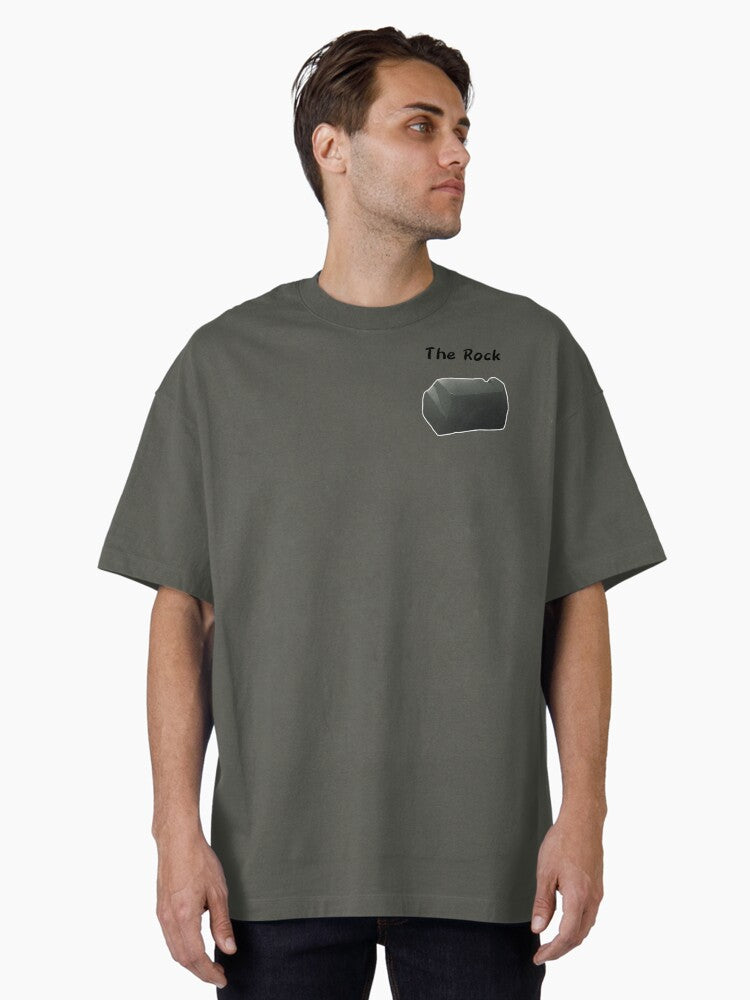 The Rock Oversized T-shirt | Trendy Graphic Tee | Casual Unisex T-shirt