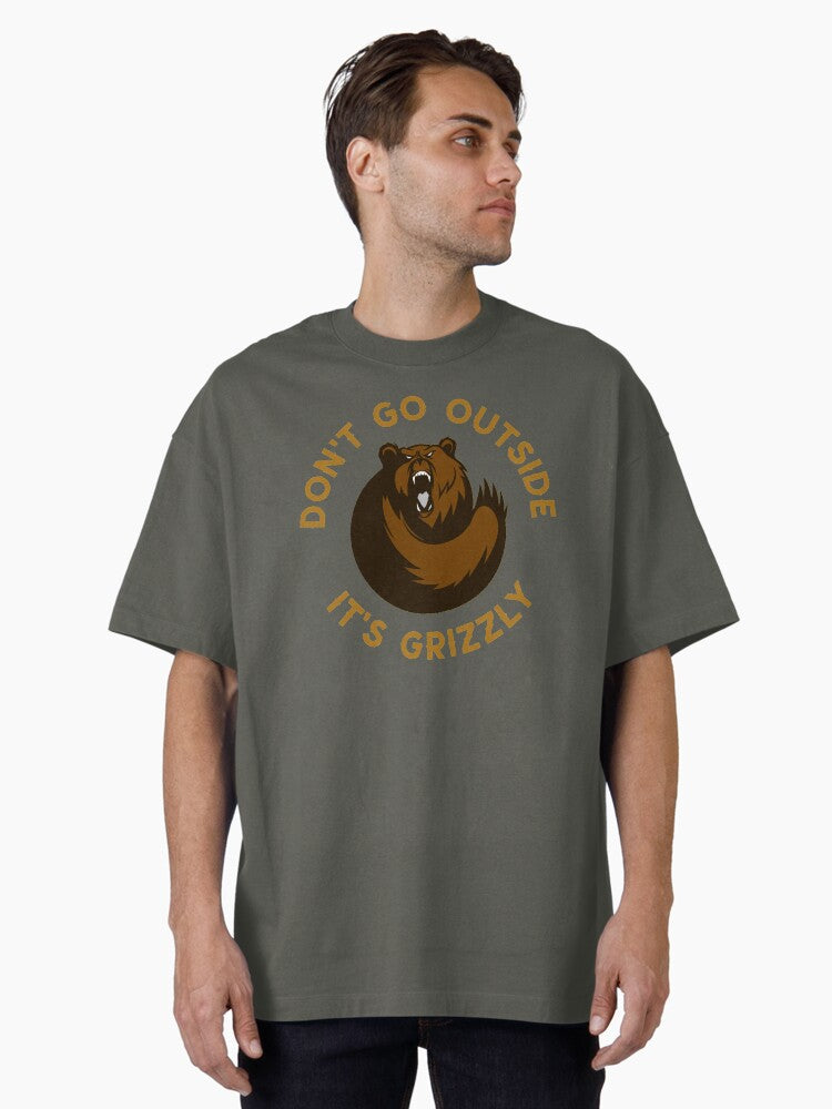 It's Grizzly Design Oversized T-Shirt