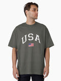 USA Flang Comfort Colors T- shirts Tee Oversized T-Shirt