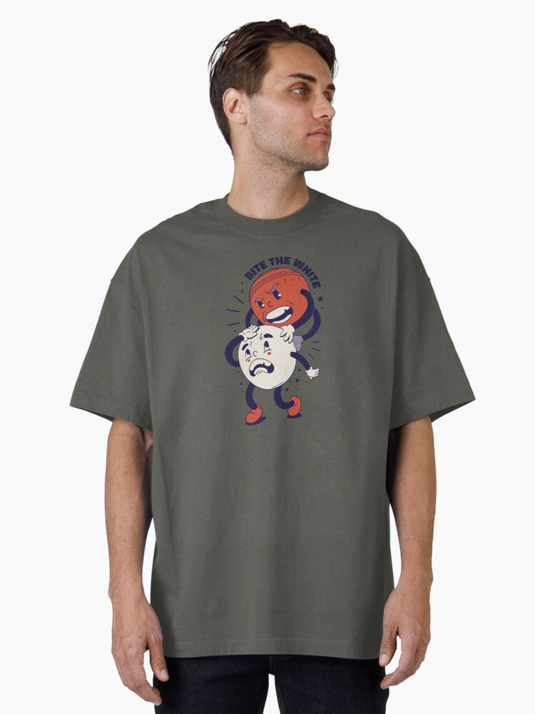 BITE THE WHITE Oversized T Shirt T Shirt Trending 2025 High CTR Pick