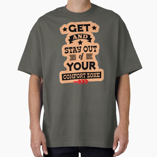 "COMFORT ZONE" Oversized T-Shirt for Sale by Varun2109