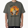 Don't F@%! With Chuck Norris Oversized T-Shirt for Sale by pixeljamz