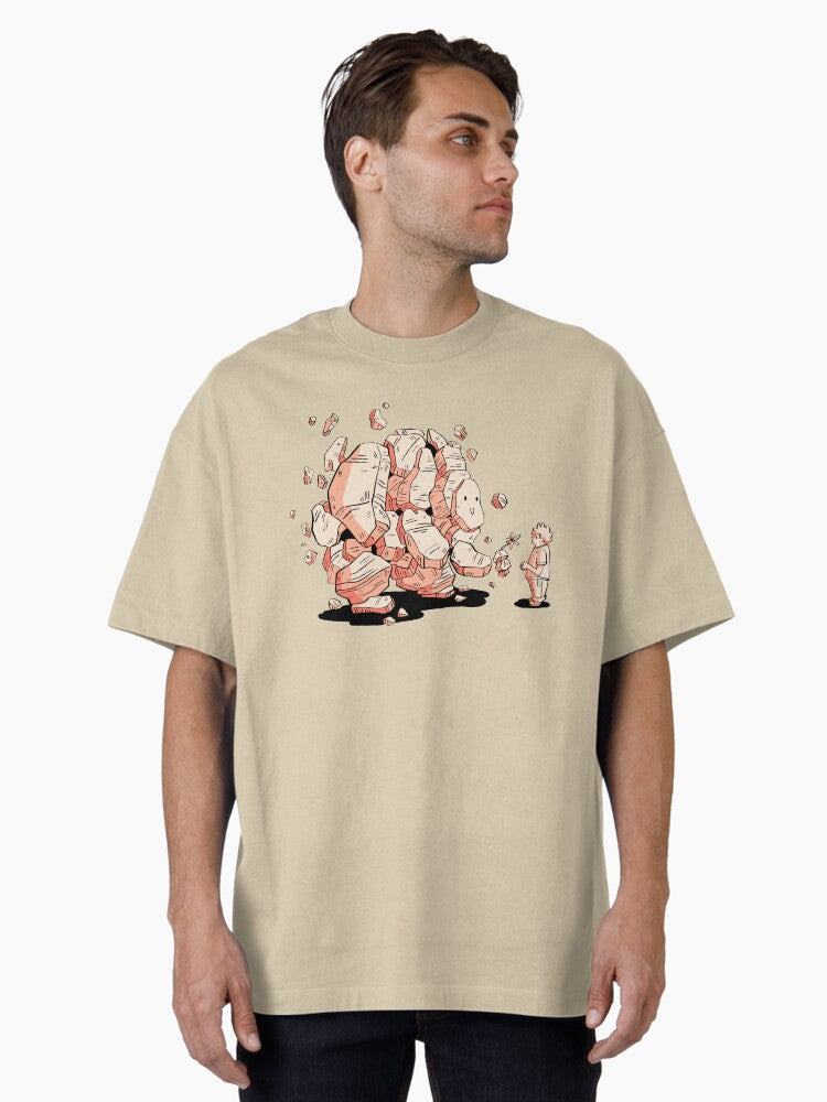 The Stone Golem Oversized T-shirt | Trendy Graphic Tee | Casual Unisex T-shirt