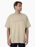 Wicked For Good Title Card Pink Oversized T-Shirt T-Shirt | Streetwear Vibe | Must-Have Style