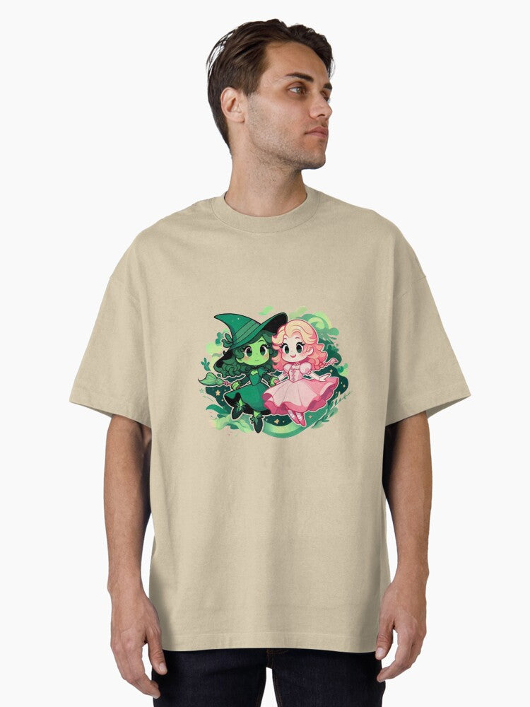 Elphaba Glinda Wicked the Musical Oversized T-Shirt T-Shirt | Streetwear Vibe | High Demand Item