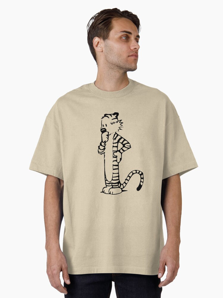 Calvin and Hobbes Hobbes Oversized T Shirt T Shirt Best Seller Look Fan Favorite