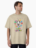 Birthday Jack Russell Dog White Happy Birthday Oversized T Shirt T Shirt Aesthetic Fit Fan Favorite