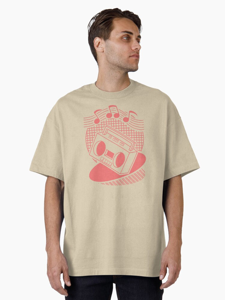 Music Machine Oversized T-shirt | Trendy Graphic Tee | Casual Unisex T-shirt