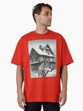 Wolf in the Snow Oversized T Shirt T Shirt High Search Demand Daily Wear