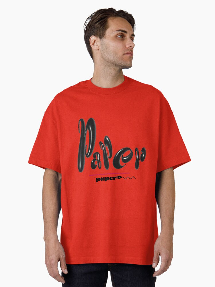 Paper Oversized T-shirt | Trendy Graphic Tee | Casual Unisex T-shirt