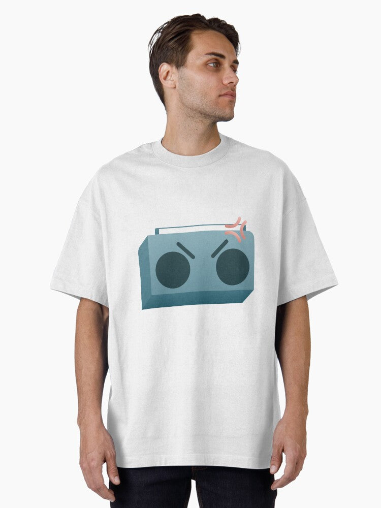Mad Boombox Oversized T-shirt | Trendy Graphic Tee | Casual Unisex T-shirt