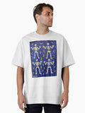 Skeletons With Bananas Oversized T-Shirt | Graphic T-Shirt for Unisex