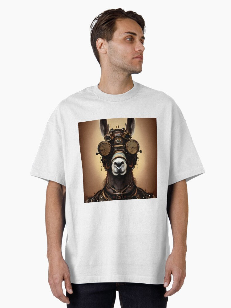 AIlama Oversized T Shirt T Shirt Premium Print Futuristic Style