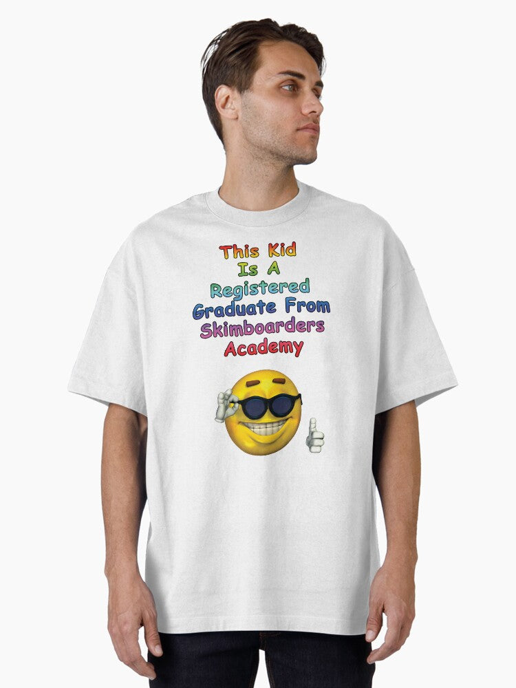 Skimboarding Kid Oversized T-Shirt | Graphic T-Shirt for Unisex