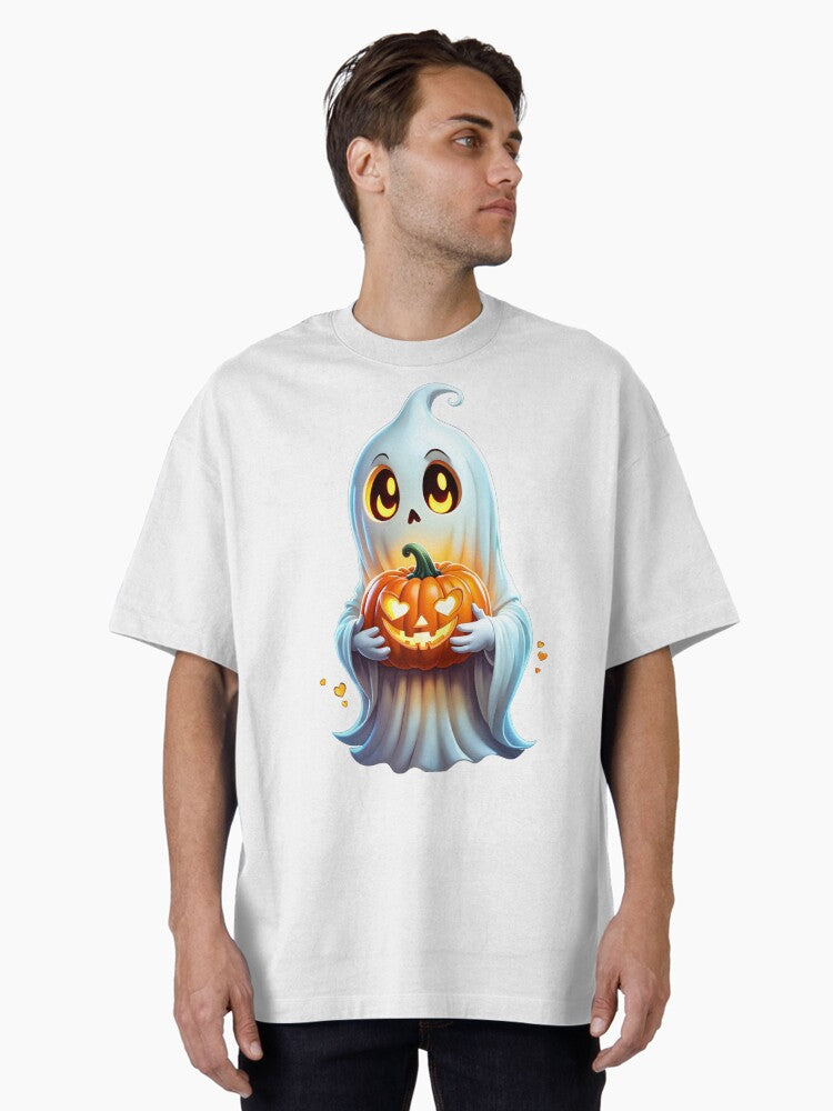 Cute Halloween Ghost Oversized T Shirt T Shirt Aesthetic Fit High CTR Pick