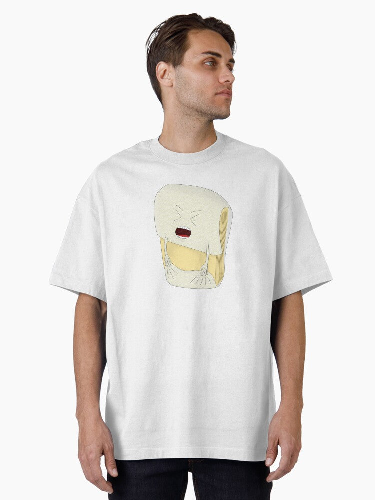 Fat Cheese No Text Oversized T-shirt | Trendy Graphic Tee | Casual Unisex T-shirt