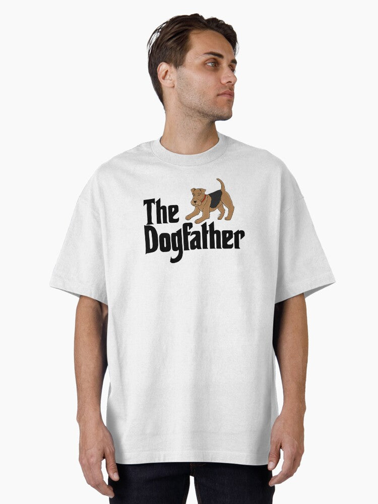 The Dog Father Airedale Terrier Oversized T Shirt T Shirt | Viral US Style | Great Gift for Dad