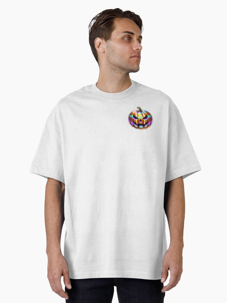 Holo Jack O Lantern Oversized T Shirt T Shirt Trending 2025 Fan Favorite