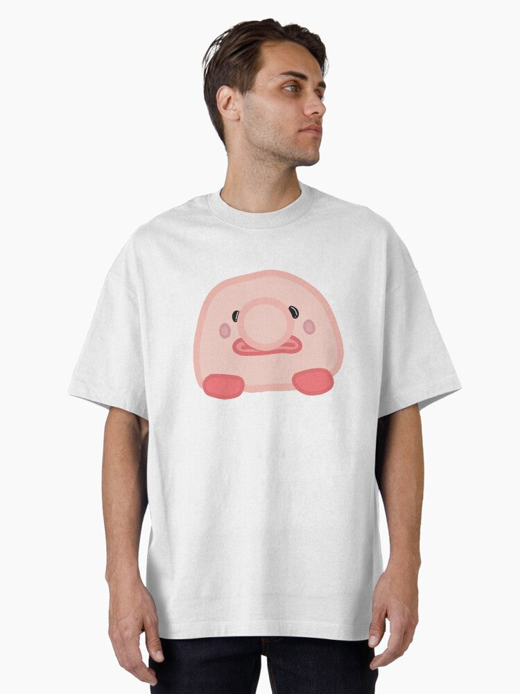 Happy blob fish Palm pal Oversized T-Shirt