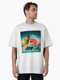 Scientific Summer Delight Digital Painting Oversized T Shirt T Shirt AI Inspired Art Gift Ready