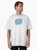 Speech bubble with blue starburst shape on transparent background AI generated Oversized T Shirt T Shirt Viral TikTok