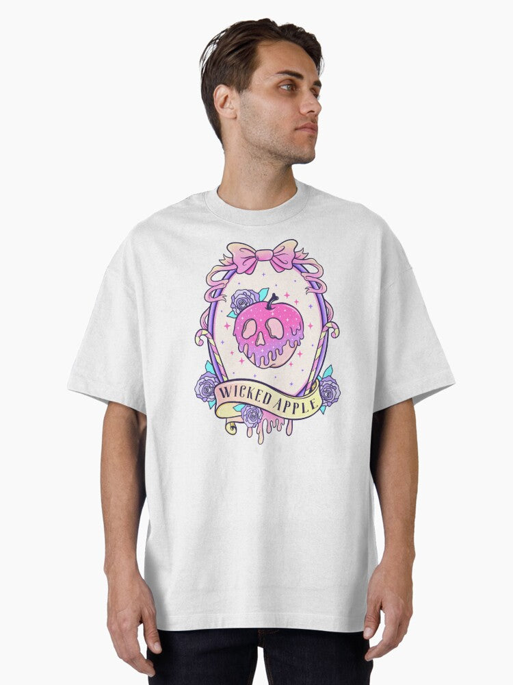 Kawaii Goth Wicked Apple Oversized T-Shirt T-Shirt | Best-Selling Artwork | Great Gift Idea