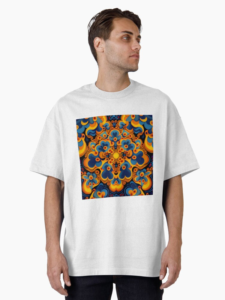 Basic Fluid Happy Enchanted Asian Pattern Digital Painting Oversized T Shirt T Shirt Viral TikTok Modern Aesthetic