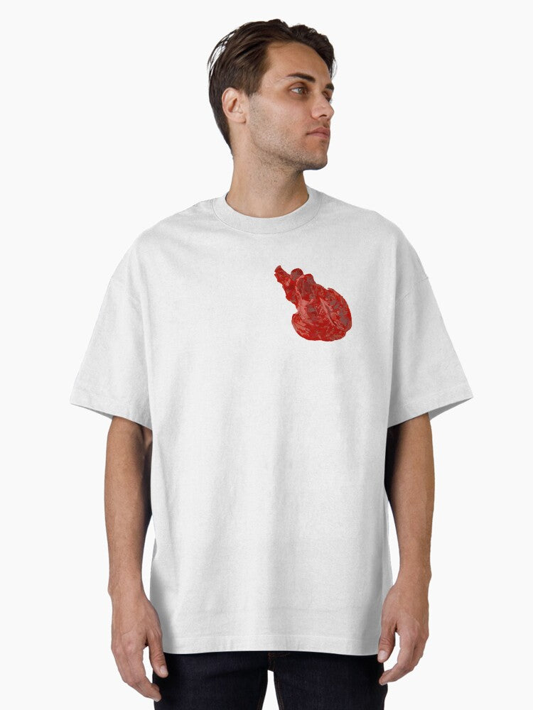 The Human Heart Valentines Day Sticker Symbol of Love and Emotion Oversized T-Shirt | Premium Unisex T-Shirt, Trending Graphic Tee