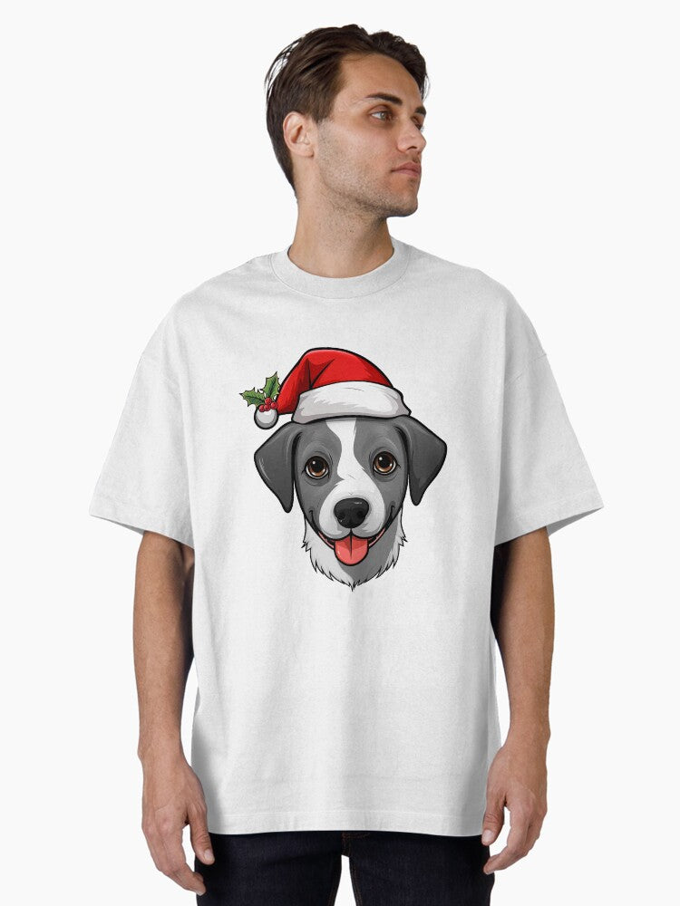 Christmas Jack Russell gray Oversized T Shirt T Shirt Premium Quality Daily Comfort