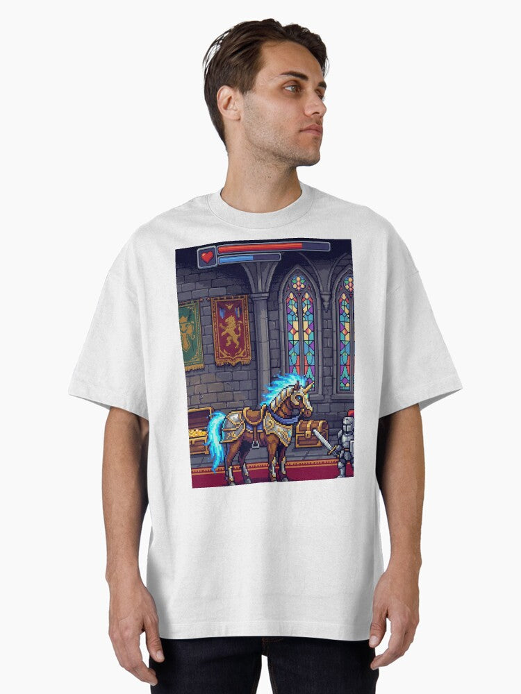 Enchanted Steed AI Oversized T Shirt T Shirt Trending US Modern Aesthetic