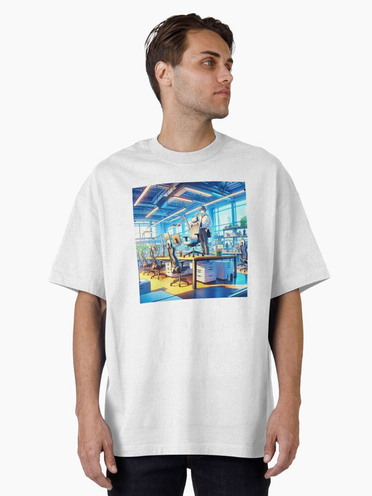 ergonomic furniture anime Oversized T-Shirt