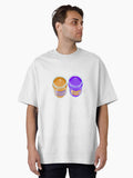 Crunchy Cat and Grape Jelly Pup Jars Oversized T-Shirt