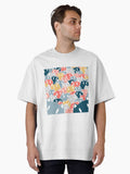 Jelly cats pattern x peachyxat cat mat Oversized T-Shirt