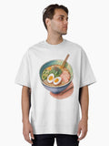 Pastel Ramen Sketch Oversized T-Shirt