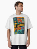 verse Digital Reality Icons Grid Design Oversized T Shirt T Shirt Streetwear Style Tech Vibe
