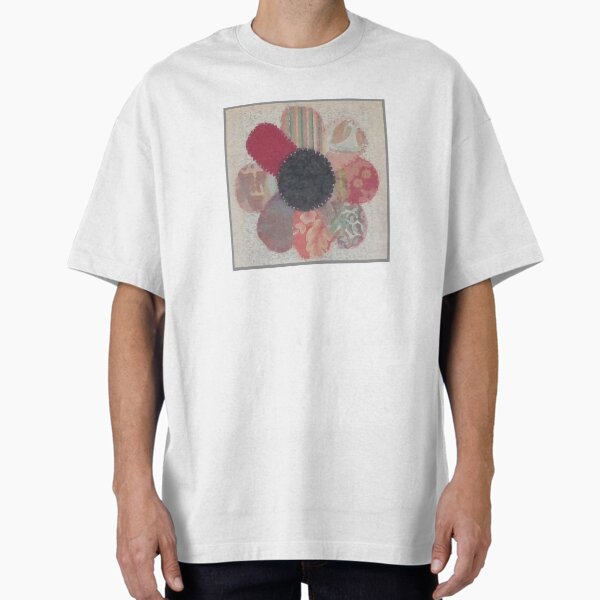 Excerpt from 3 Flowers #2-Pink Flower-Digitally Enhanced Oversized T-Shirt for Sale by ErinBrieArt