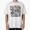 Millefiori Murano Italian Glass Print Oversized T-Shirt for Sale by bragova