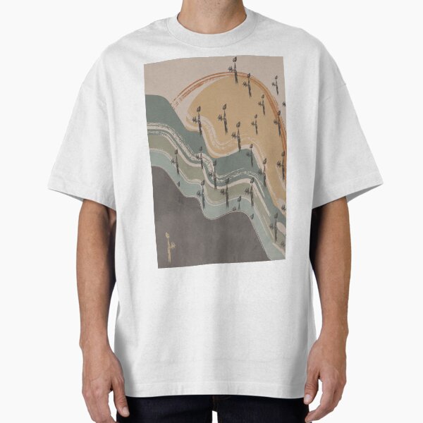 Boho design, watercolor texture Oversized T-Shirt for Sale by marina-ralston