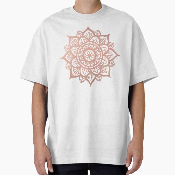New Rose Gold Mandala Oversized T-Shirt for Sale by julieerindesign
