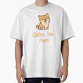 Shiba Inu Mom Oversized T-Shirt for Sale by Crocozen