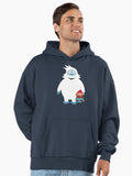 Abominable Snowman & Friend Premium Oversized Hoodie | Premium Unisex T-Shirt, Trending Graphic Tee