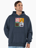 Hermey Squares Premium Oversized Hoodie | Premium Unisex T-Shirt, Trending Graphic Tee