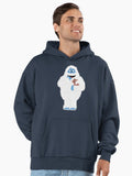 Classic Christmas Abominable Snowman with Rudolph © GraphicLoveShop Premium Oversized Hoodie | Premium Unisex T-Shirt, Trending Graphic Tee