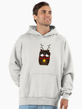 Reindeer Rudolph Premium Oversized Hoodie | Premium Unisex T-Shirt, Trending Graphic Tee